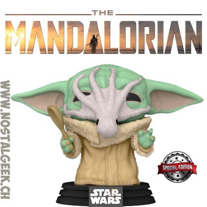 Funko Pop Star Wars The Mandalorian Grogu with Chowder Squid Edition Limitée