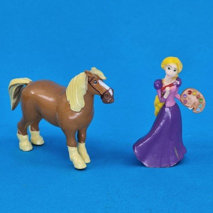 Disney Tangled Raiponce avec Cheval Figurine d'occasion (Loose)