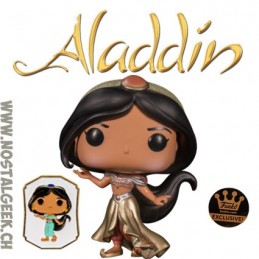 Funko Pop Disney Aladdin Jasmine (Gold) with Pin Exclusive Vinyl Figure