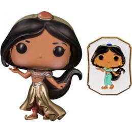 Funko Pop N°326 Disney Ultimate Princess Aladdin Jasmine (Gold) mit Pin Exclusive Vinyl Figure