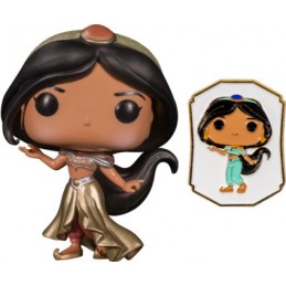 Funko Funko Pop Disney Ultimate Princess Aladdin Jasmine (Gold) with Pin Exclusive Vinyl Figure