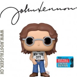 Funko Funko Pop NYCC 2021 Rocks John Lennon (New York City Tee) Edition Limitée