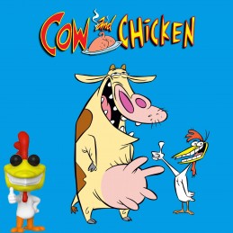 Funko Pop N°1072 Cow and Chicken - Chicken Vinyl Figur