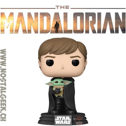 Funko Pop Star Wars The Mandalorian Luke Skywalker with Grogu Vinyl Figure