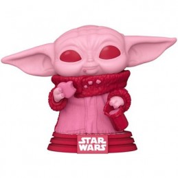 Funko Pop N°493 The Mandalorian Grogu (Saint Valentin) Vinyl Figur