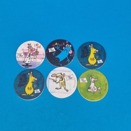 Rat Pack Set of 6 used Pogs (Loose)