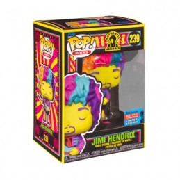 Funko Pop N°239 Rocks NYCC 2021 Jimi Hendrix (Blacklight) Vaulted Exclusive Vinyl Figure