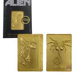 Alien Lingot Xenomorph plaqué or 24k Édition limitée