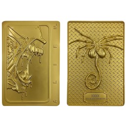 Alien Lingot Xenomorph plaqué or 24k Édition limitée