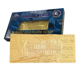 Jurassic World Mosasaurus Ticket 24K Gold Plated Limited Edition