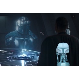 Funko Pop Star Wars The Mandalorian (Hologram) Glow in the Dark Exclusive Vinyl Figure
