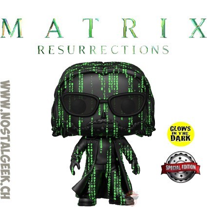 Funko Funko Pop Movie The Matrix Resurrections Neo In The Matrix Exclusive GITD Vinyl figure