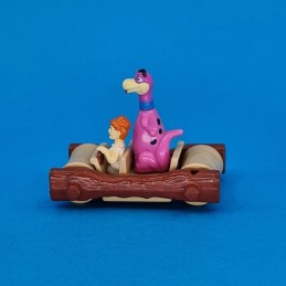 Kinder Les Pierrafeu Dino et Wilma Pierrafeu avec voiture Figurine d'occasion (Loose)