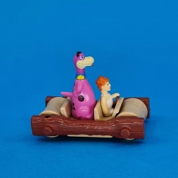 Kinder Les Pierrafeu Dino et Wilma Pierrafeu avec voiture Figurine d'occasion (Loose)
