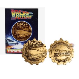 Back to the Future Stopwatch Medallion Antique Gold Exclusive