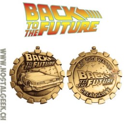 Back to the Future Stopwatch Medallion Antique Gold Exclusive