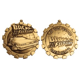 Back to the Future Stopwatch Medallion Antique Gold Exclusive