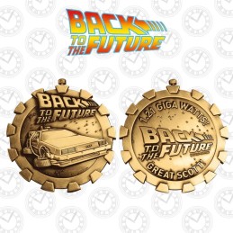 Back to the Future Stopwatch Medallion Antique Gold Exclusive