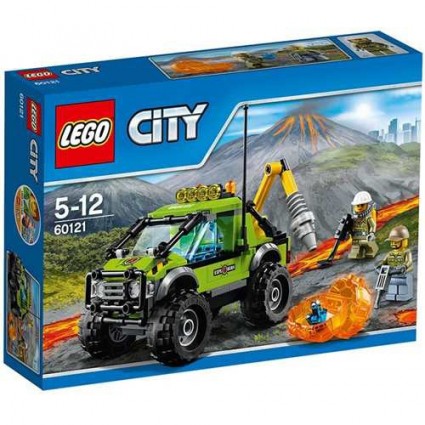 Lego LEGO City - 60121- Jeu de construction - Le Camion d'Exploration du Volcan  Bricks