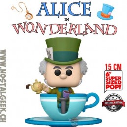 Funko Funko Pop 15cm Pop Disneyland Alice au Pays des Merveilles Mad Hatter at the Mad Tea Party Attraction Oversized Edition...