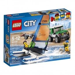 LEGO City  - 60149 - Jeu de construction - Le 4x4 avec Catamaran 