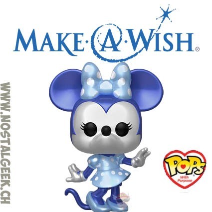 Funko Funko Pop Disney Minnie Mouse (Make-A-Wish | Blue Metallic) Boîte endommagée Vaulted