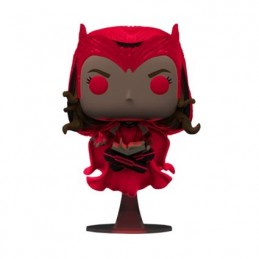 Funko Funko Pop Marvel Wandavision Scarlet Witch with Darkhold Book GITD Vinyl Figure