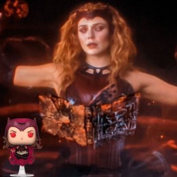 Funko Funko Pop Marvel Wandavision Scarlet Witch with Darkhold Book GITD Vinyl Figure