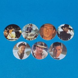 Indiana Jones set of 7 second hand Pog (Loose).