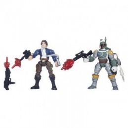 Hasbro STAR WARS Hero Mashers Pack de Combat Han Solo Vs Boba Fett Action Figures