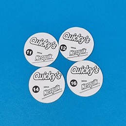 Nesquick Quicky's set o 4 second hand Pogs (Loose).