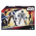 STAR WARS Hero Mashers Pack de Combat Han Solo Vs Boba Fett  Action Figures