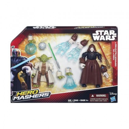 Hasbro STAR WARS Hero Mashers Pack de Combat Emperor Palpatine Vs Yoda Action Figures