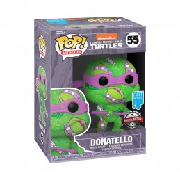 Funko Pop N°55 TMNT Donatello (Art Series) + hard acrylic Pop protector Vinyl Figure