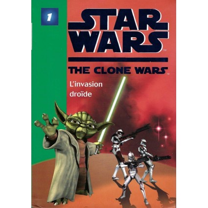Bibliothèque Rose Star Wars The Clone Wars Tome 1 L'invasion Droïde Used book Bibliothèque Verte