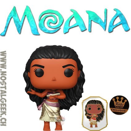 Funko Funko Pop Disney Ultimate Princess Moana (Gold) with pin Exclusive Vinyl Figure