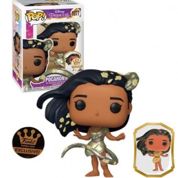 Funko Funko Pop Disney Ultimate Princess Pocahontas (Gold) avec Pin's Edition Limitée