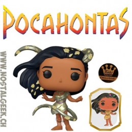 Funko Pop Disney Pocahontas (Gold) avec Pin's Edition Limitée