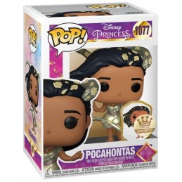 Funko Funko Pop Disney Ultimate Princess Pocahontas (Gold) avec Pin's Edition Limitée