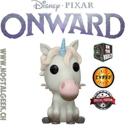 Funko Funko Pop Diseny / Pixar Onward Unicorn (Blue Glitter Horn) Chase Vaulted Exclusive Vinyl Figure