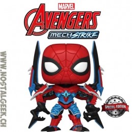 Funko Funko Pop Marvel Mech Strike Monster Hunters Spider-Man (Mecha) Edition Limitée