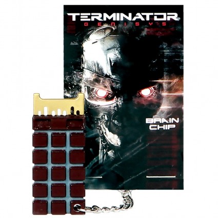 Terminator Genisys Endoskeleton Chip Keychain