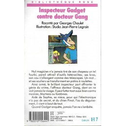 Bibliothèque Rose L'Inspecteur Gadget contre le docteur Gang Pre-owned book Bibliothèque Rose