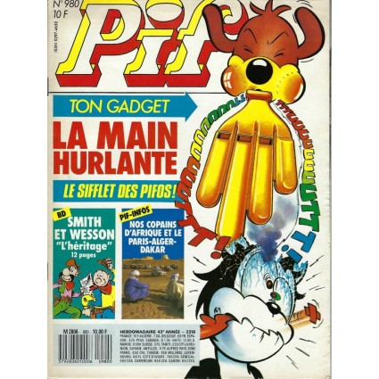Pif Gadget n° 980 magazine d'occasion Pif Gadget n° 980 magazine d'occasion