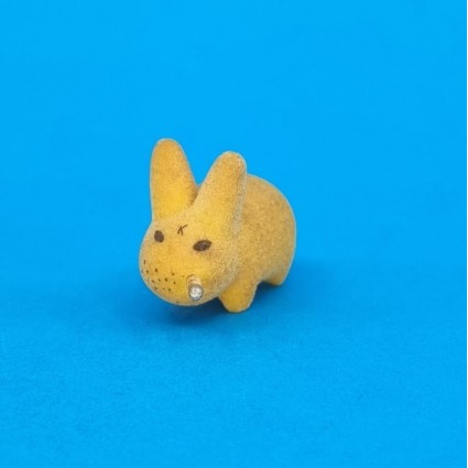 Kidrobot Labbit flocked flocked yellow second hand vinyl figure (Loose)