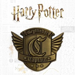 Harry Potter Gryffindor Quidditch Captain Metal Crest Limited Edition Coin