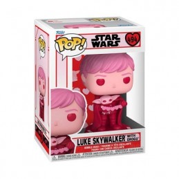 Funko Pop N°494 The Mandalorian Luke Skywalker with Grogu (Saint Valentin) Vinyl Figure