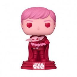Funko Pop N°494 The Mandalorian Luke Skywalker with Grogu (Saint Valentin) Vinyl Figure