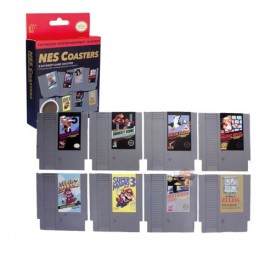 Nintendo lot de 8 Dessous de verre Cartouche NES