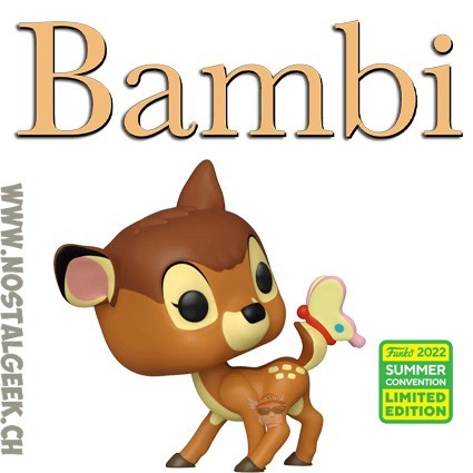 Funko Funko Disney Pop SDCC 2022 Bambi with Butterfly Exclusive Vinyl Figure Funko Funko Disney Pop SDCC 2022 Bambi with Butterfly Exclusive Vinyl Figure